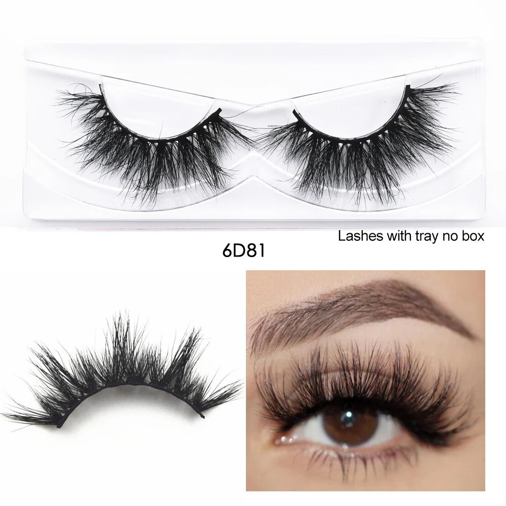 Mink Fake Eyelashes 3D Mink Lashes Natural Long False Eyelash Cruelty-free Mink Hair Fluttery False Lashes Makeup D101 Lash Gift