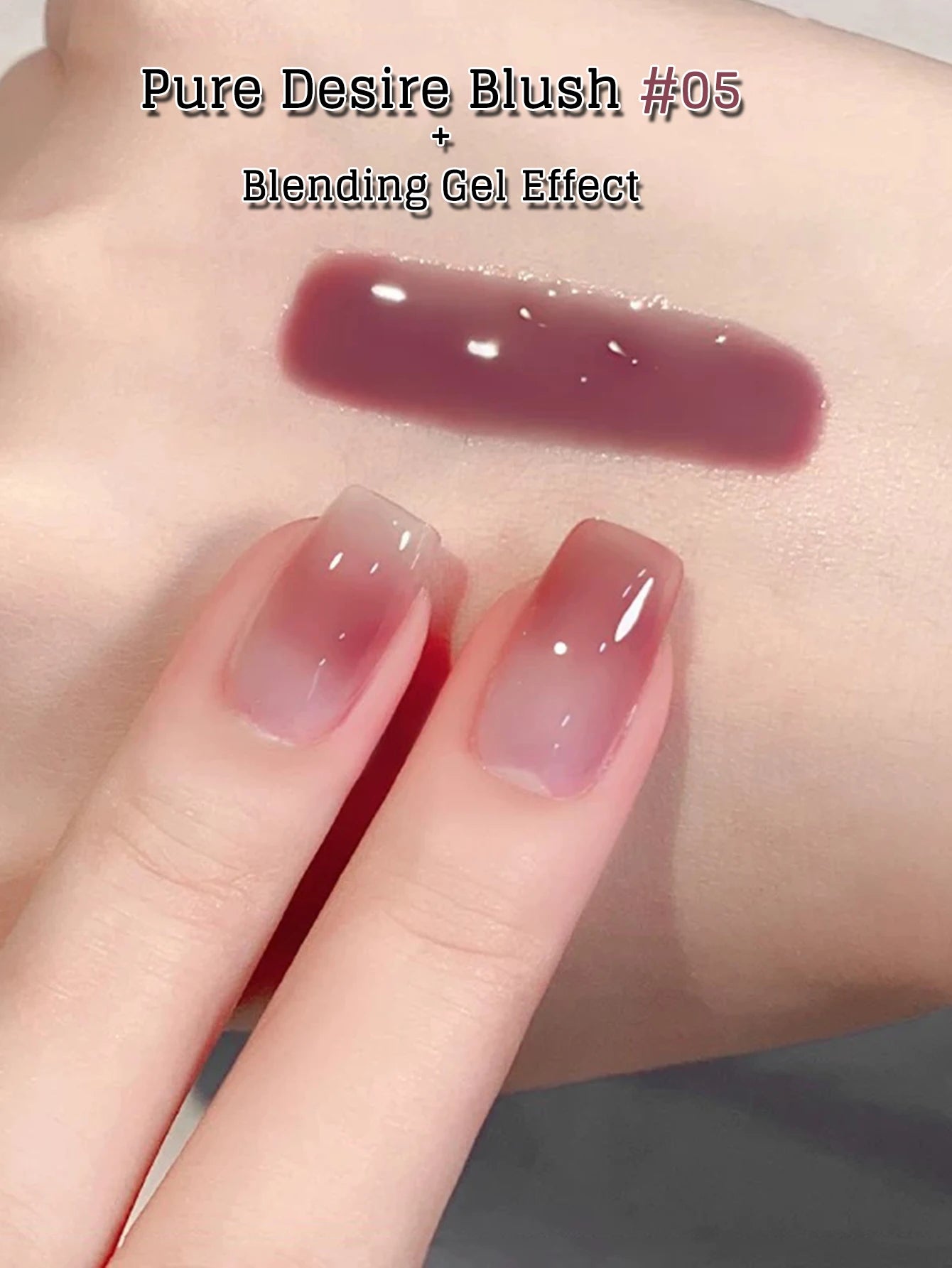 MN 2026 New 1-8PCS Fall Nails Popular Pure Desire Blush Jelly Gel Nail Polish Pink Nails Red Nails Ice-Clear Nude Nail Polish
