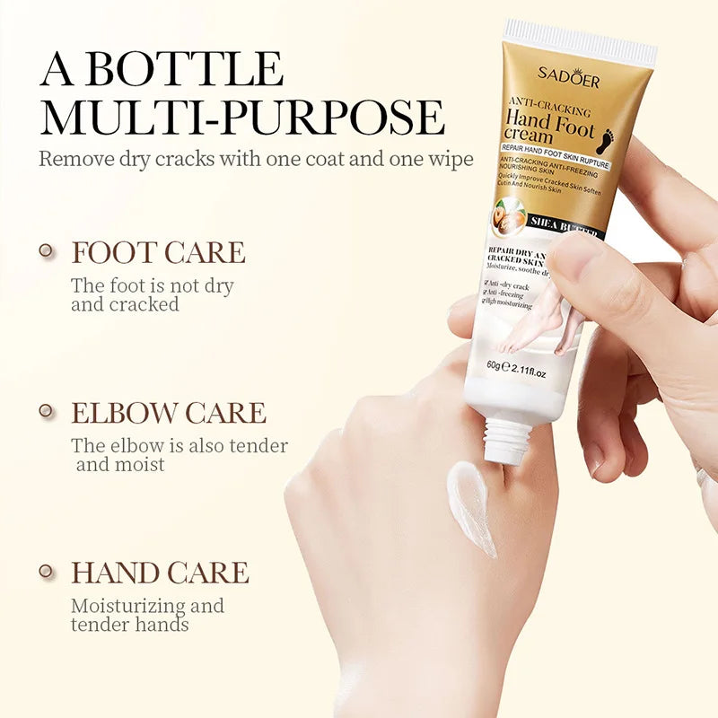 SADOER Anti Crack Hand Foot Cream Anti-Drying Heel Cracked Repair Feet Mask Removal Dead Skin Moisturizing Feet Care Products