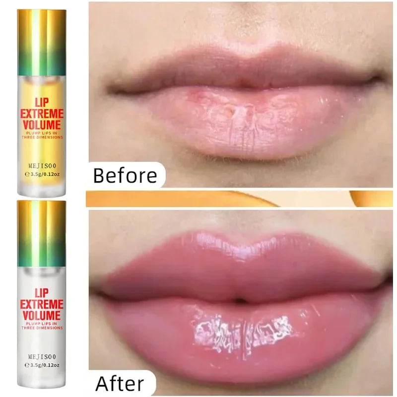 Instant Volumising Lip Plumper Oil Lip Enhancer Lip Gloss Plumping Serum Moisturizing Anti-Wrinkle Lipstick Sexy Lip Care Makeup