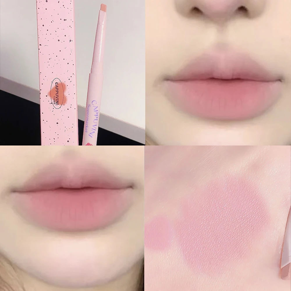CAPPUVINI Matte Lip Liner Outline Lips Lipstick Pen Waterproof Long-lasting Color Lip Pencil Lipstick Pen