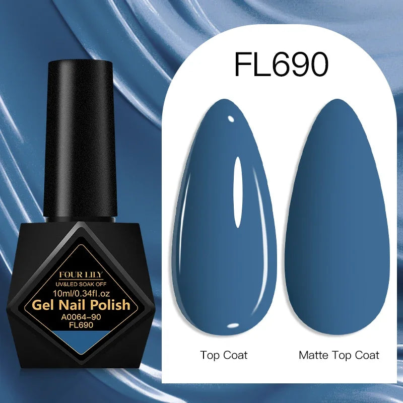 10ml Gel Nail Polish 162 Colors Nail Supplies Vernis Semi Permanent Nail Art Manicure Soak Off LED UV Gel Nail Varnishes Summer