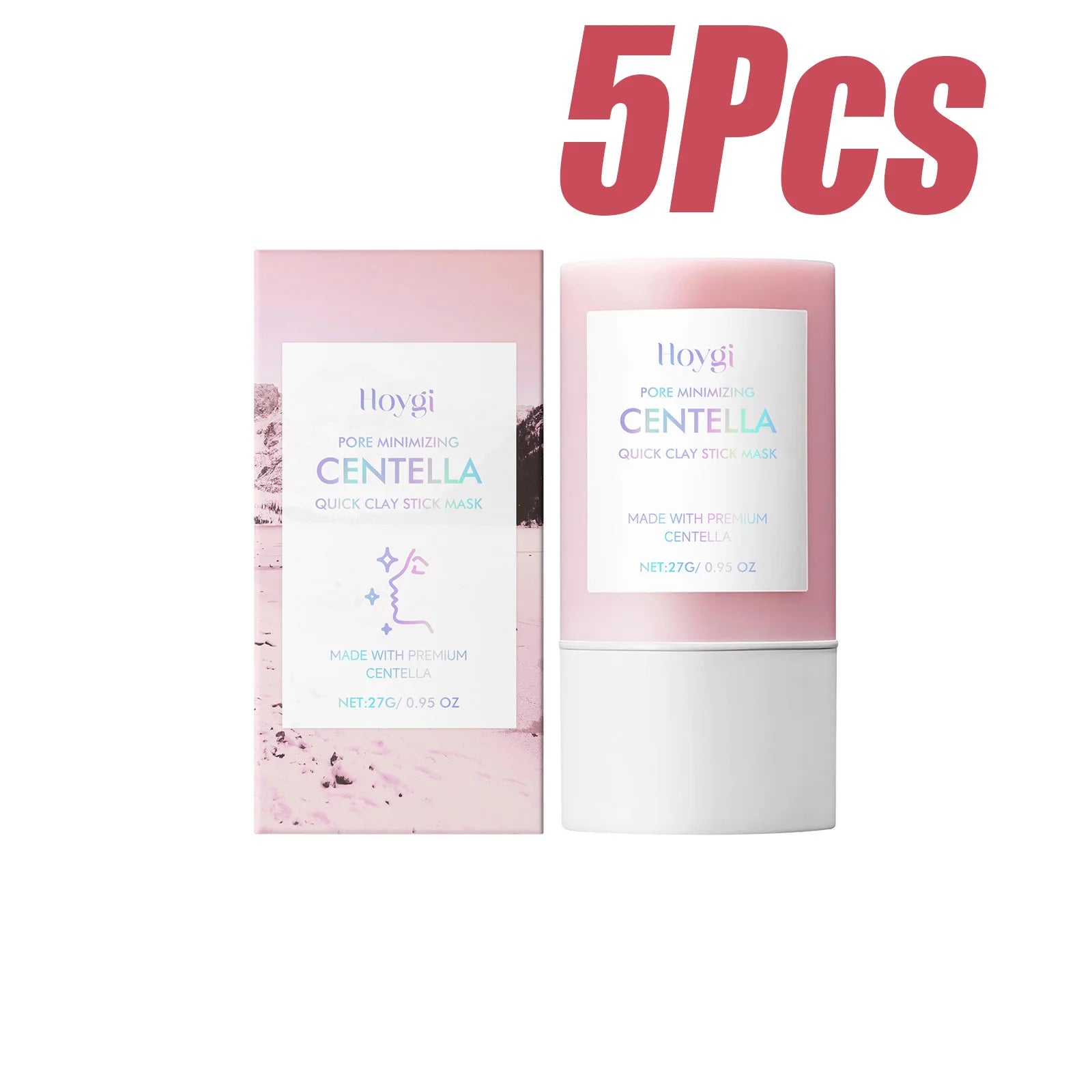 Centella Clay Stick Mask Facial Cleansing Pore Minimizing Deep Moisturizing Soothing Facial Brightening Face Mask Skin Care 27g
