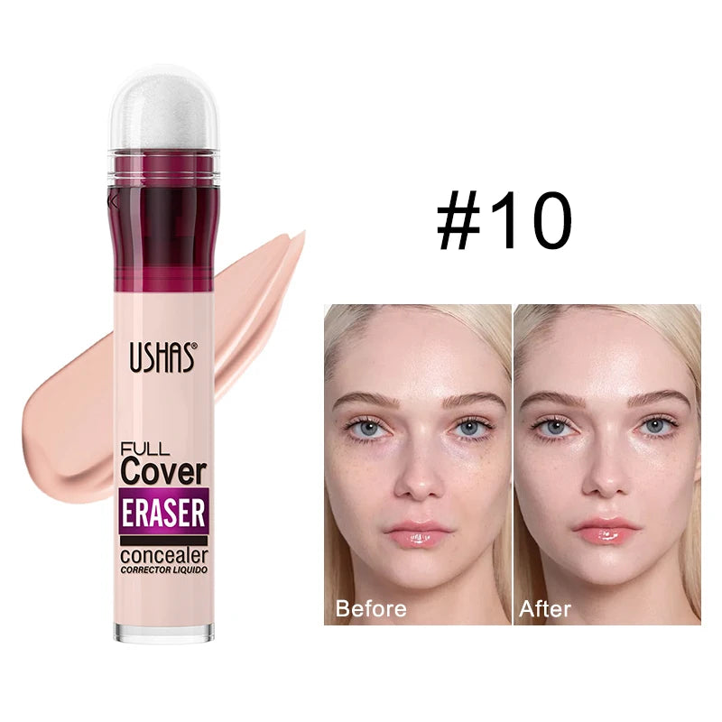 Sponge Head Concealer for Dark Circles, Tears, Freckles, Acne, Dark Circles, Pigmentation and Blemishes, Creating Natural Skin