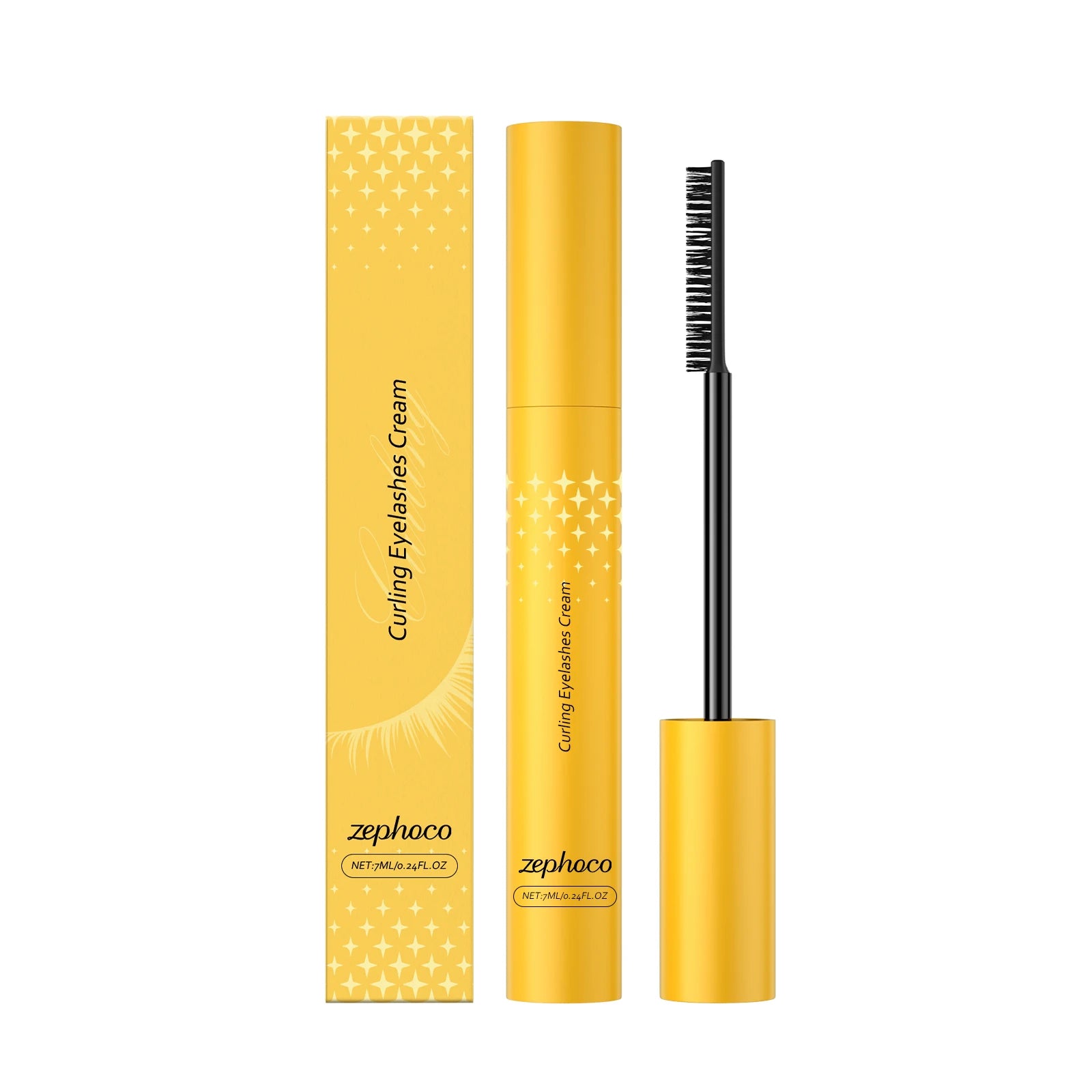 Silk Fiber Lash Mascara Waterproof Natural Lengthening Thickening Smudge-Proof No Clumping Lash Extensions Black Eyelash Mascara