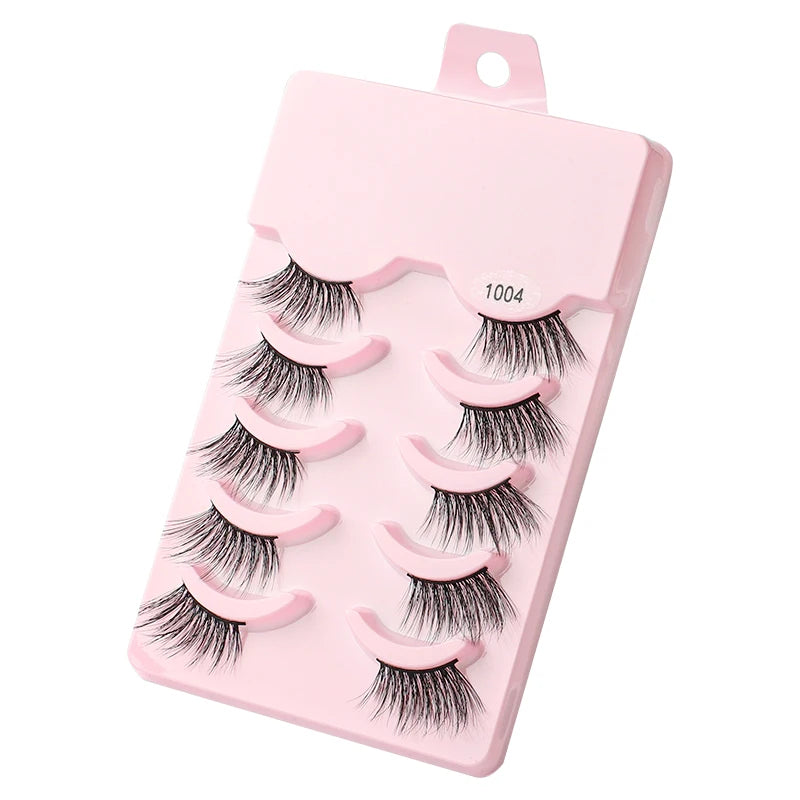 3/5 Pairs 3D Faux Mink Hair Soft Eyelashes Natural Thick Long False Eyelashes Dramatic Fake Lashes Handmade Eyelashes Faux Cils