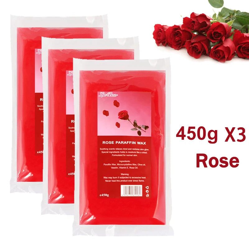 450g/200g Paraffin Wax Hand and Foot Feet Mask Peel Off 3Pcs/1Pcs SPA Moisturizing 200g/450g Hand Soft Wax For Bikini Body