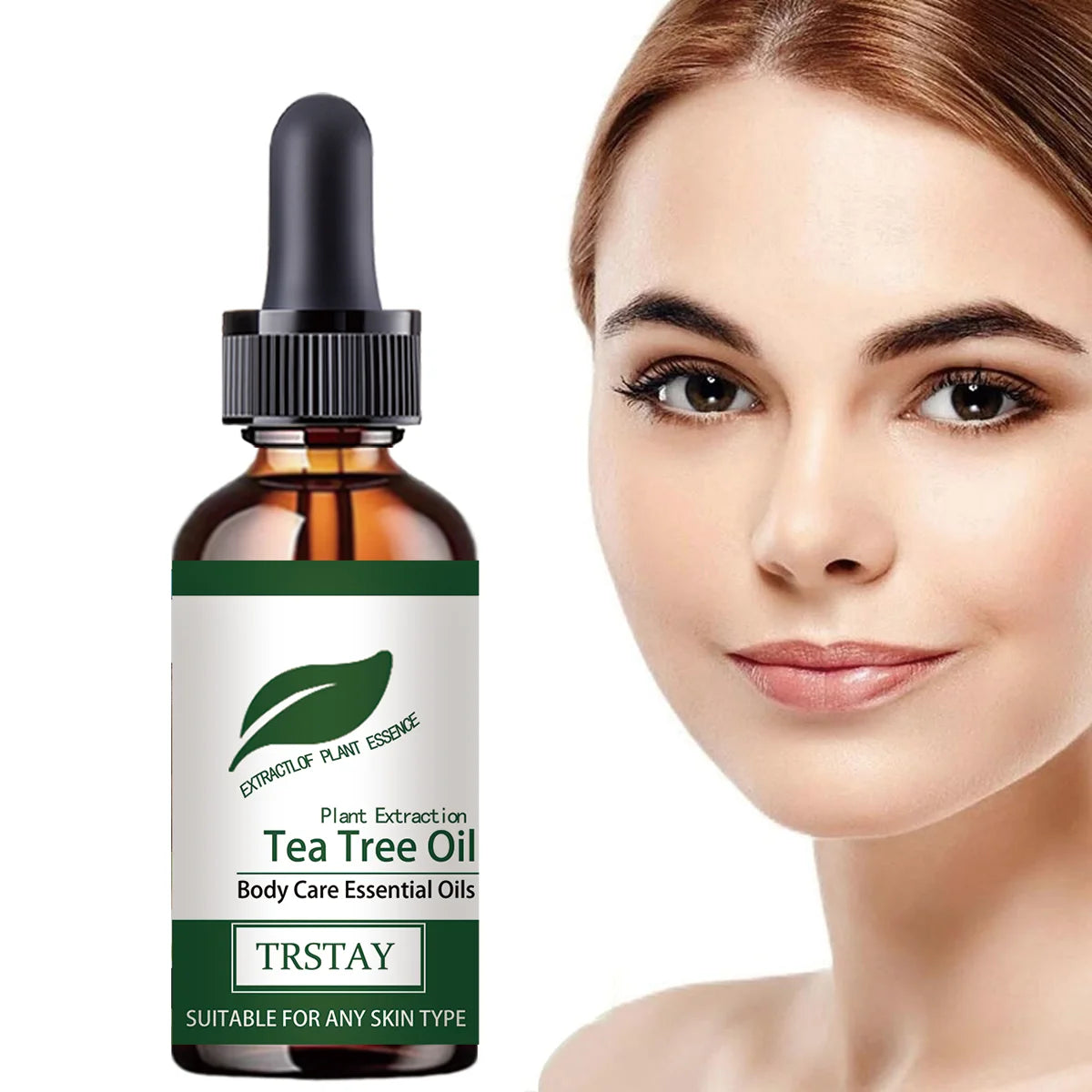 natural tea tree oil moisturizing facial essence, reduce fine lines, tighten skin, and improve damaged skin