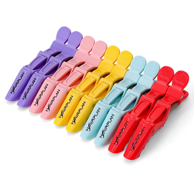 10PCS/LOT Hairdressing Alligator Plastic Hair Clips Clamps Holding Hair Section Claw Bow Hairpins Hair Styling Accessories