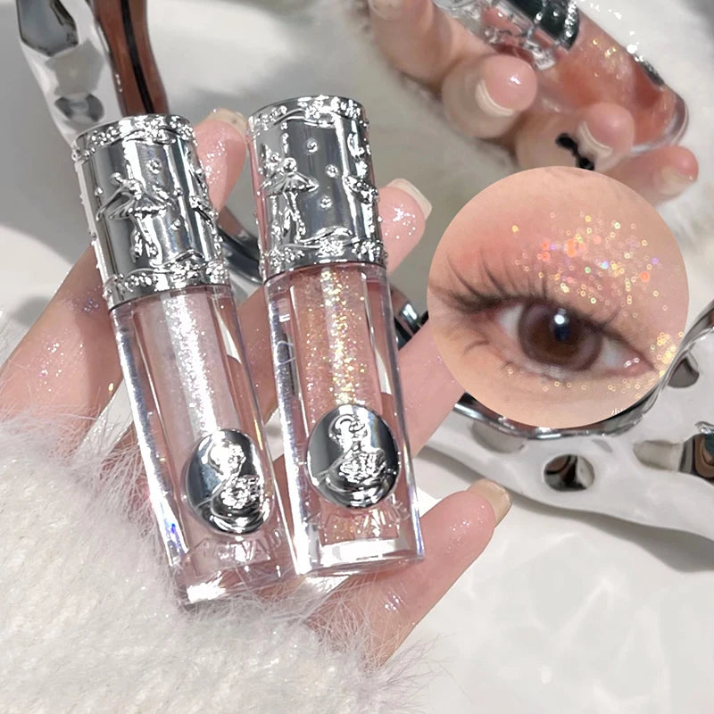 ART VALUE Pearlescent Liquid Eyeshadow Fine Shimmer Shadow Waterproof Glitter Highlighter Brightening Powder Female Makeup Tools