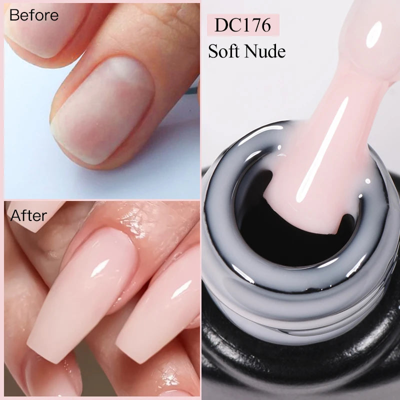 Milky White Quick Extension Gel Nail Polish Nude Pink Construct Hard Gel Semi Permanent Acrylic Extension Varnish Nail Supplies