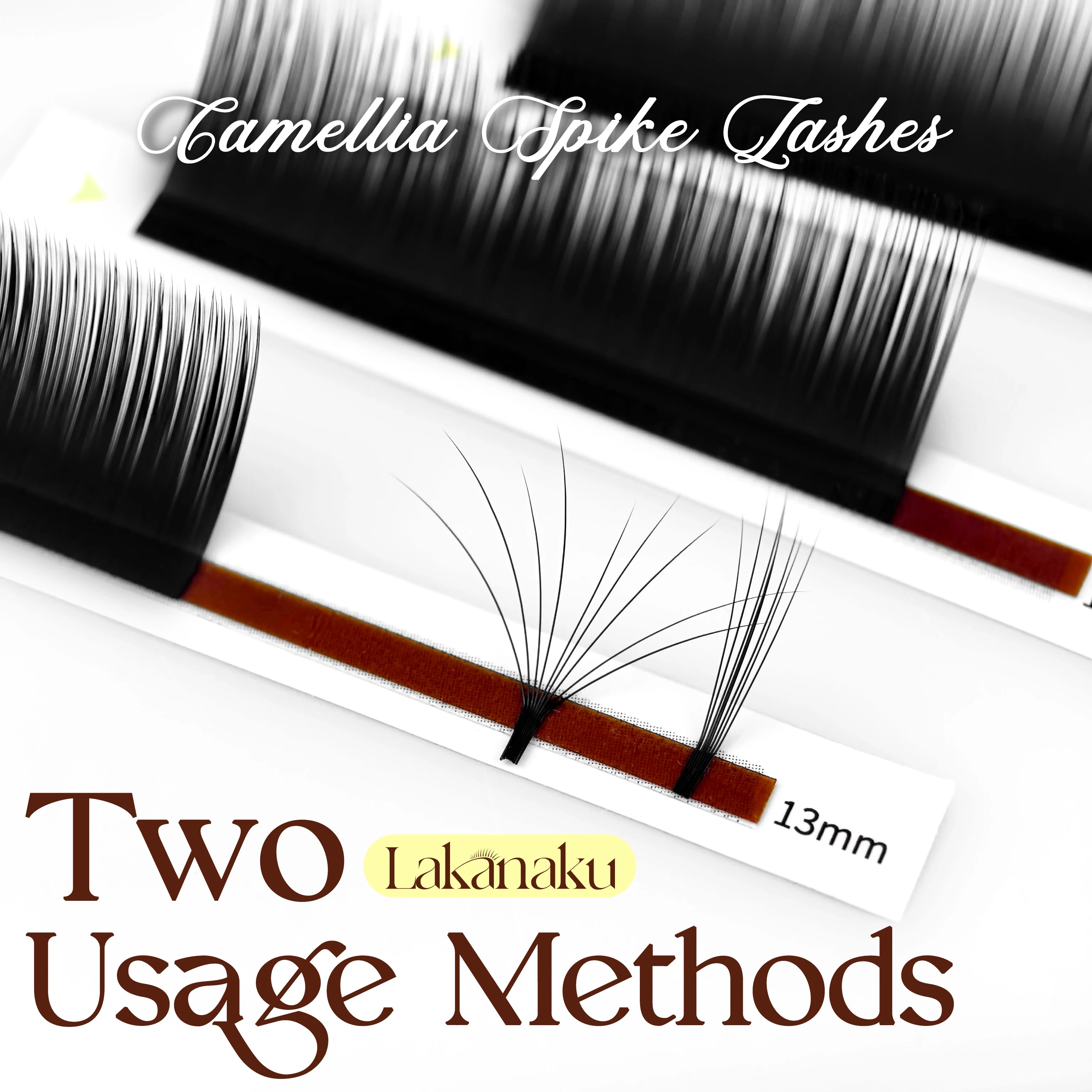 Abonnie UJ UB Spike Lashes Camellia Eyelashes Pre-Bundled Eyeash Extensions Automatic Flowering Lash LB Eyelash