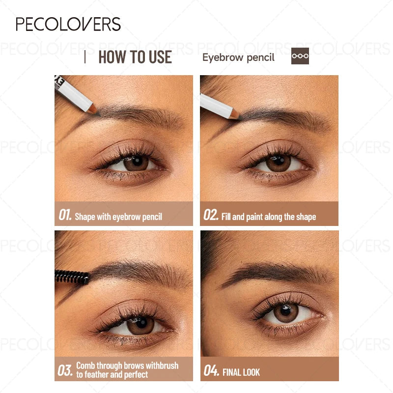 1PC 3-Color Waterproof Eyebrow Pencil - Long-Lasting Brow Dye Tint Pen, Brow Makeup Cosmetics
