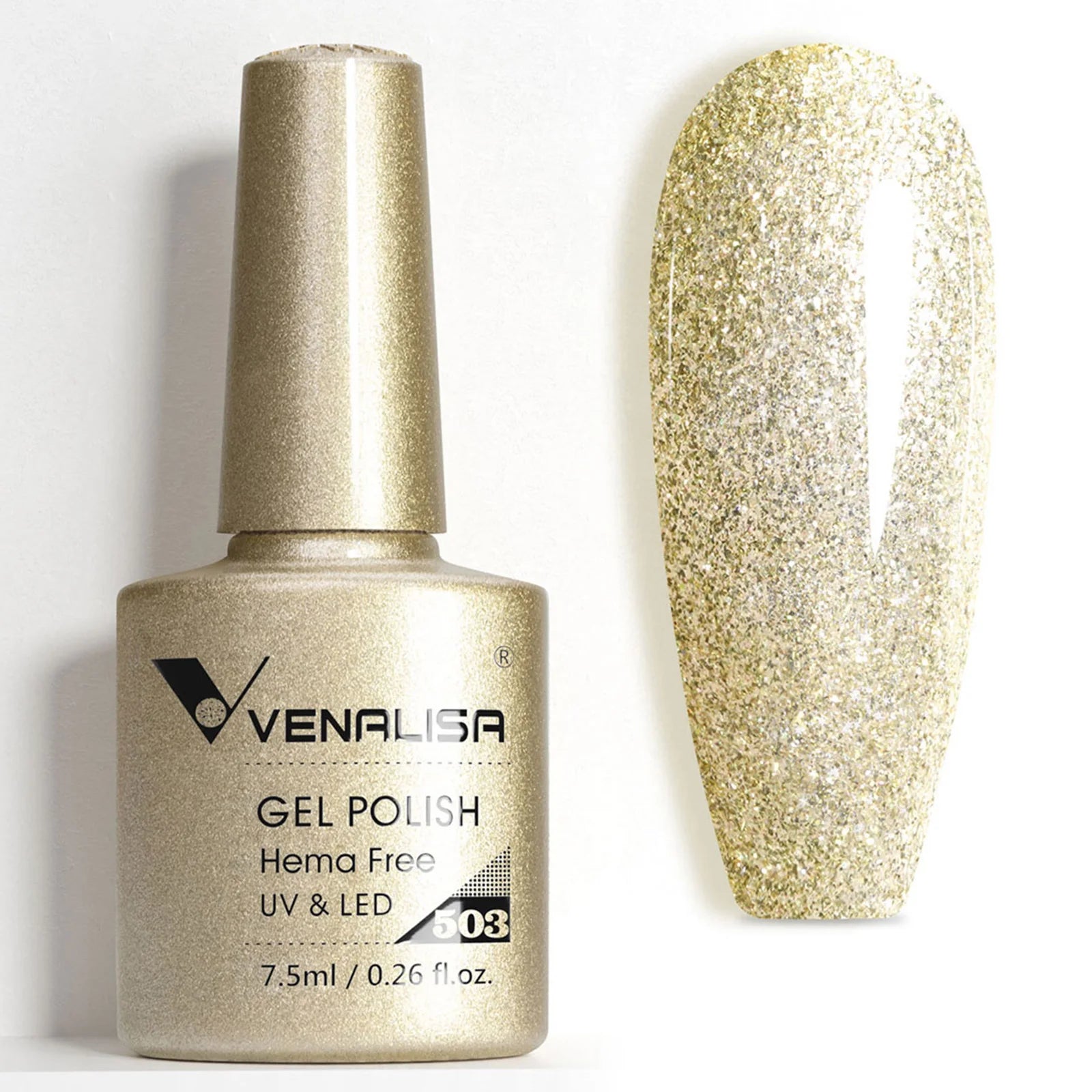 VENALISA 7.5ml Nail Gel Polish Sparkle Glitter Diamond Shining Summer Colors Semi Permanent Soak off UV LED Nail Gel Varnish
