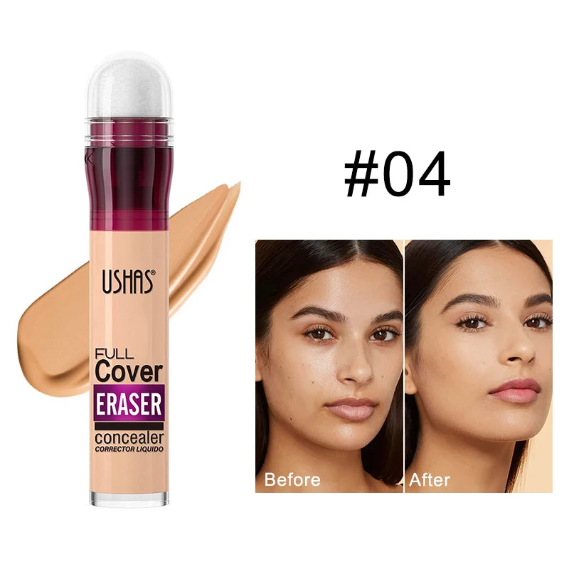 Sponge Head Concealer for Dark Circles, Tears, Freckles, Acne, Dark Circles, Pigmentation and Blemishes, Creating Natural Skin