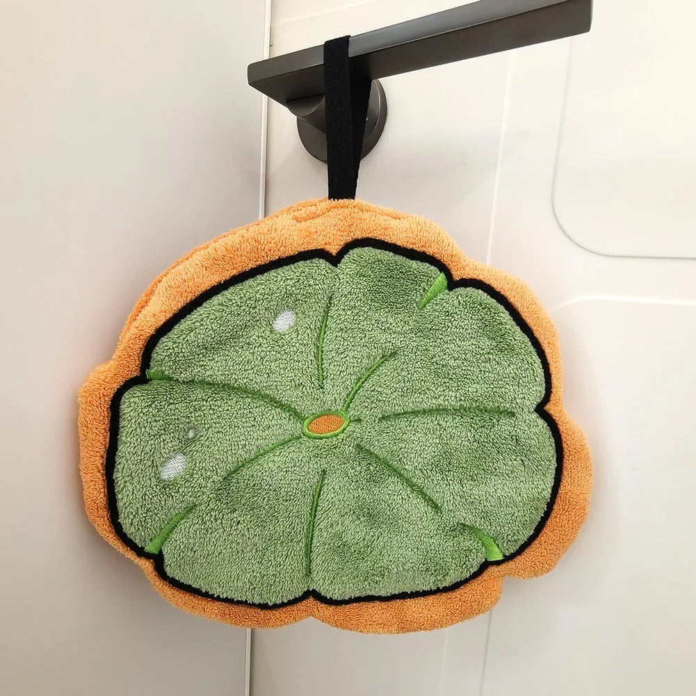 Leaf Hand Towel Bathroom Accessories Absorbent Kitchen Towel Soft Towel Hanging Towels Handkerchief Towels Home Wash Hand Towels