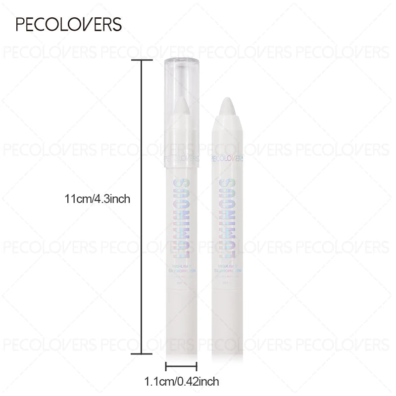 1PC Pearl Matte Waterproof Eyeshadow Pen, Highlighter, Smooth Application, Brown, Convenient, Ideal Christmas, Halloween Gift