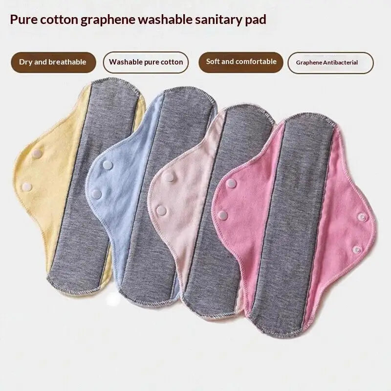 1/4pcs Thin Cloth Pads Soft Cotton Washable Feminine Panty Liners Sanitary Pads Napkin Daily Reusable Menstrual Hygiene Pads
