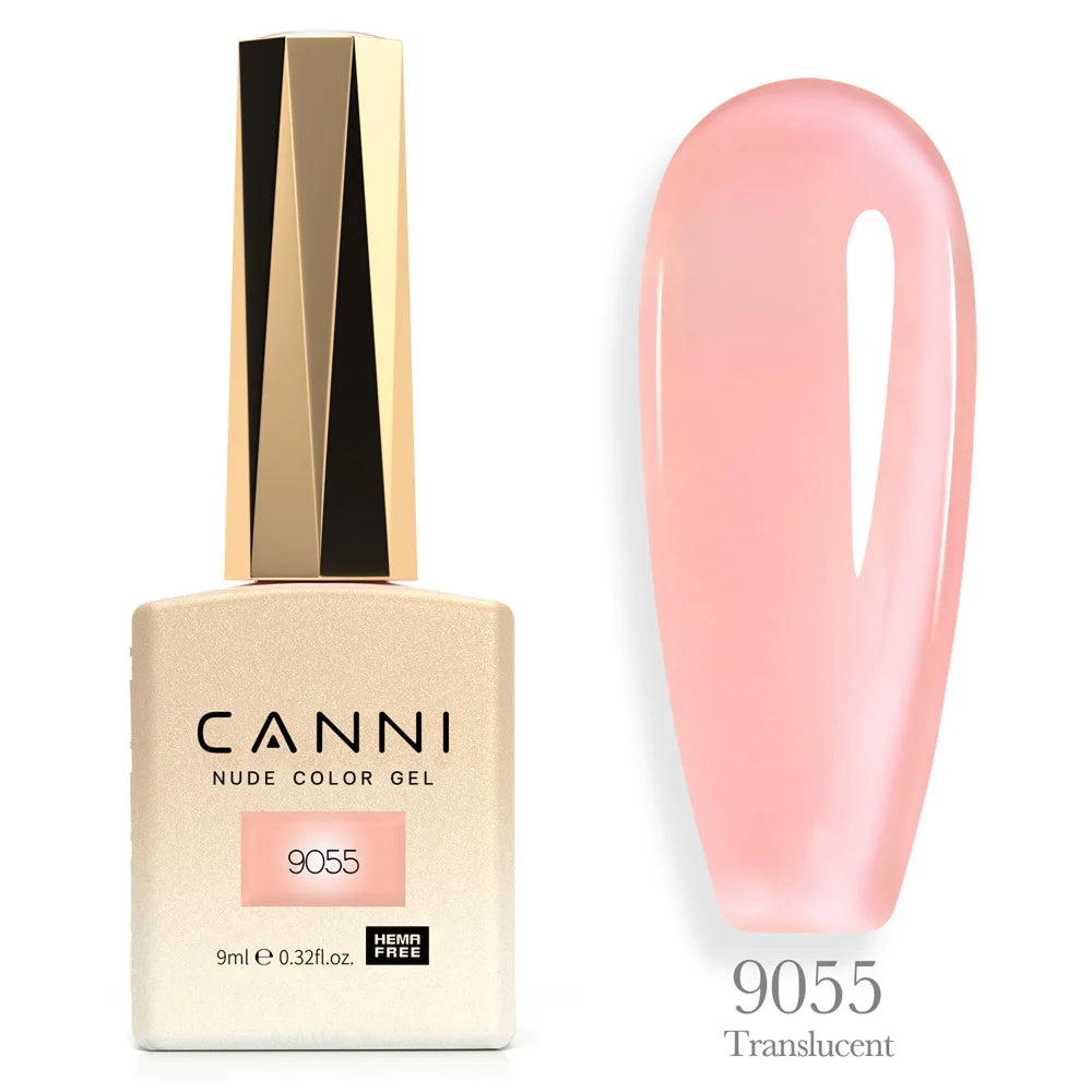 Canni TPO FREE Nail Gel Polish 9ml Jelly Color Transparent Semi Permanent Natural Nude Collection French Nail Gel Lacquer