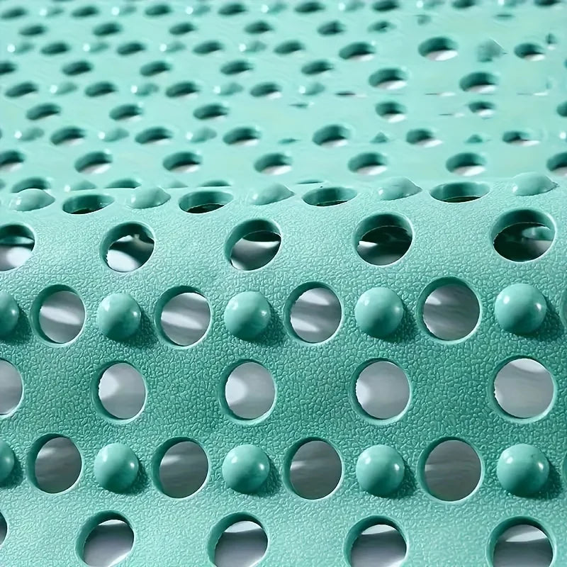 1 Anti Slip Shower Mat with Drainage Holes and Massage Points | Durable PVC Bathroom Safety Mat Suitable for Bathtub and Shower