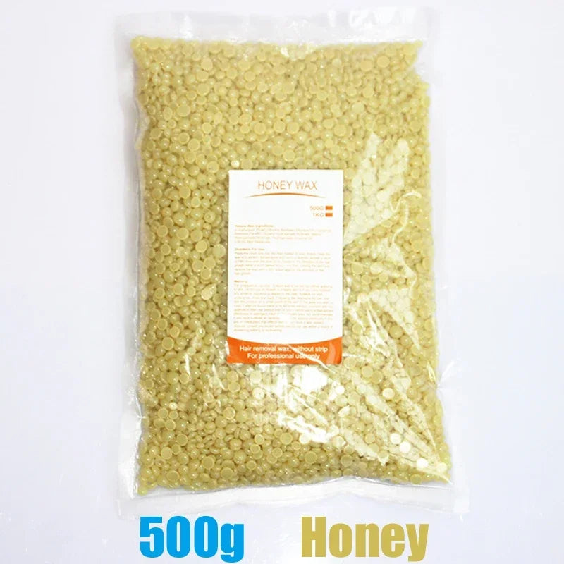 Wax Beans Hot Film Painless Waxing Beads Depilatory Hard Wax Beans Heating Wax Machine Bikini Face Body Hair Removal 500g/1000g