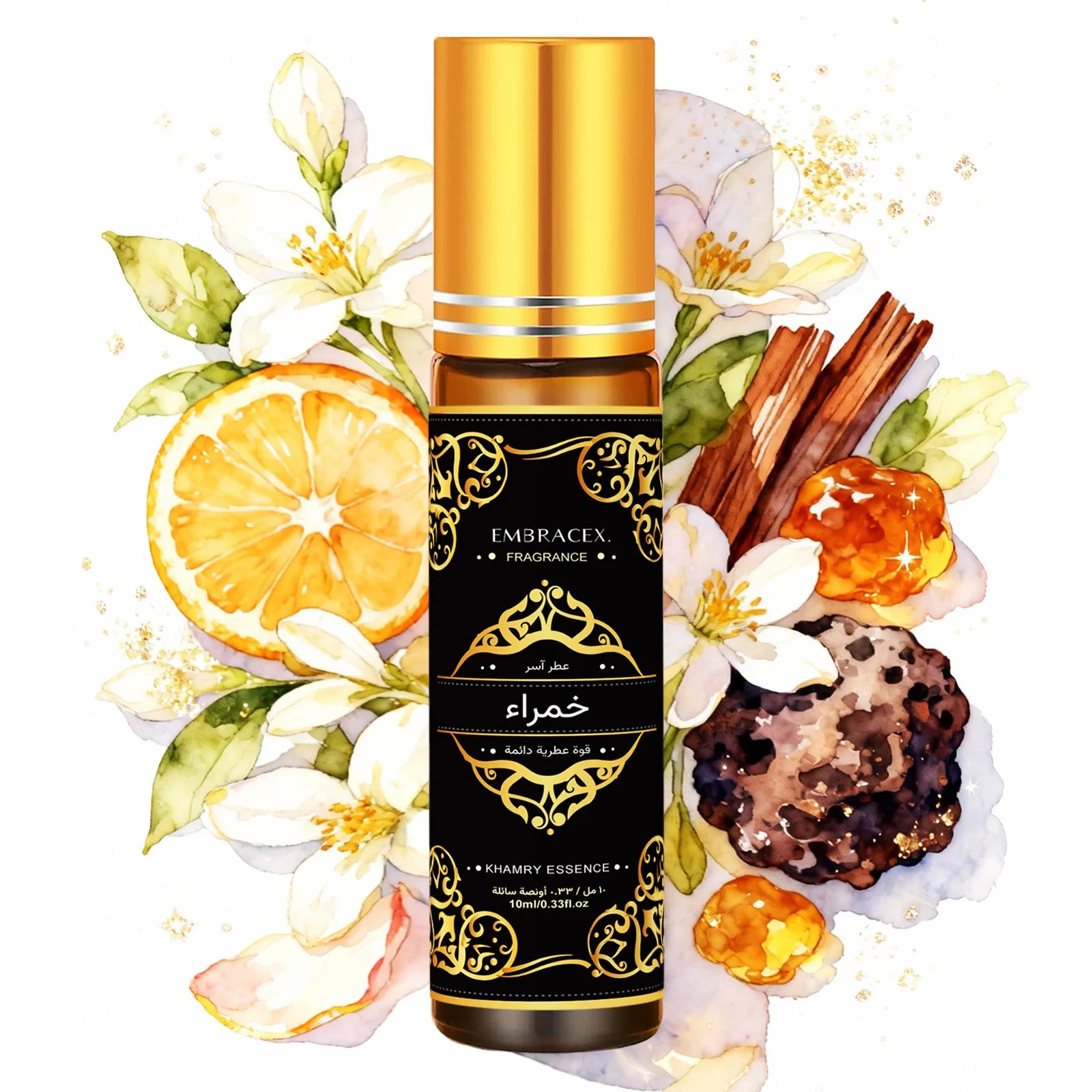 10ml Khamry Essence Roller Essential Oil خمراء Perfume Oil Skincare Face Oil Humidifier Eid al-Fitr Gift Long lasting Scent