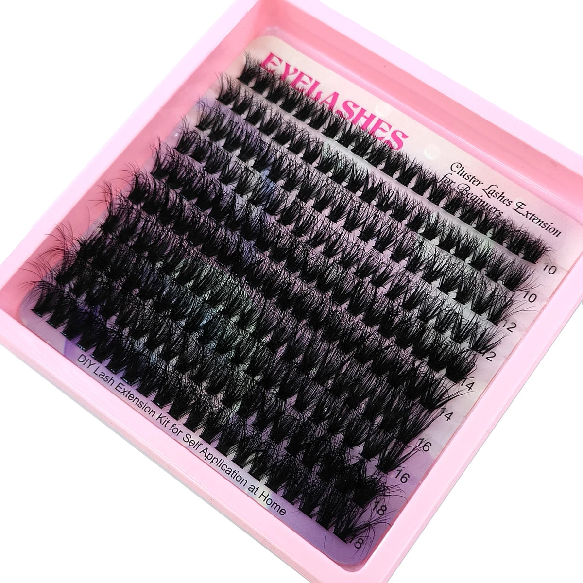10Row 60D-120D 5D Fluffy Thick Lashes Clusters 10-18mmMix Wispy Individual Lashes Extensions Clusters DIY Makeup False Eyelashes
