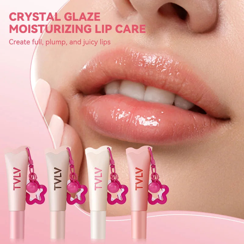 Tvlv Color Lip Gloss Lip Balm Lip Oil Three-In-One |   Autumn and Winter Essential Moisturizing Lip Care, Lip Wrinkle Reduction, Anti-Cracking, and Brightening