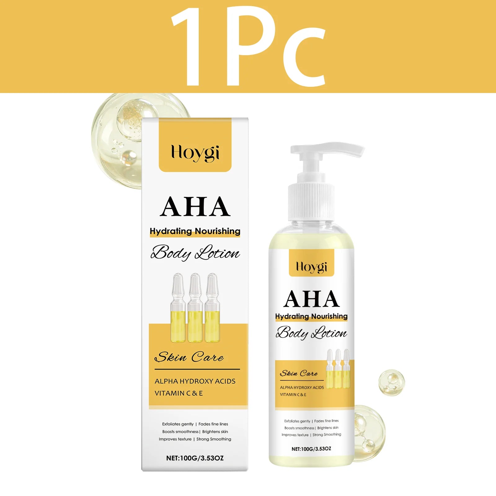 HOYGI Vitamin C Body Lotion Refreshing Moisturizing Non Greasy Vitamin E Deep Hydration Nourishing Body Cream For Chapped Skin