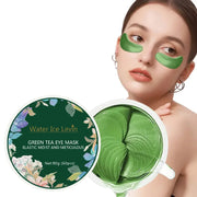 Collagen Eye Mask with Green Tea Extract, Suitable for Dark Circles and Puffiness, Moisturizing and Anti-Wrinkle, 60 Pieces