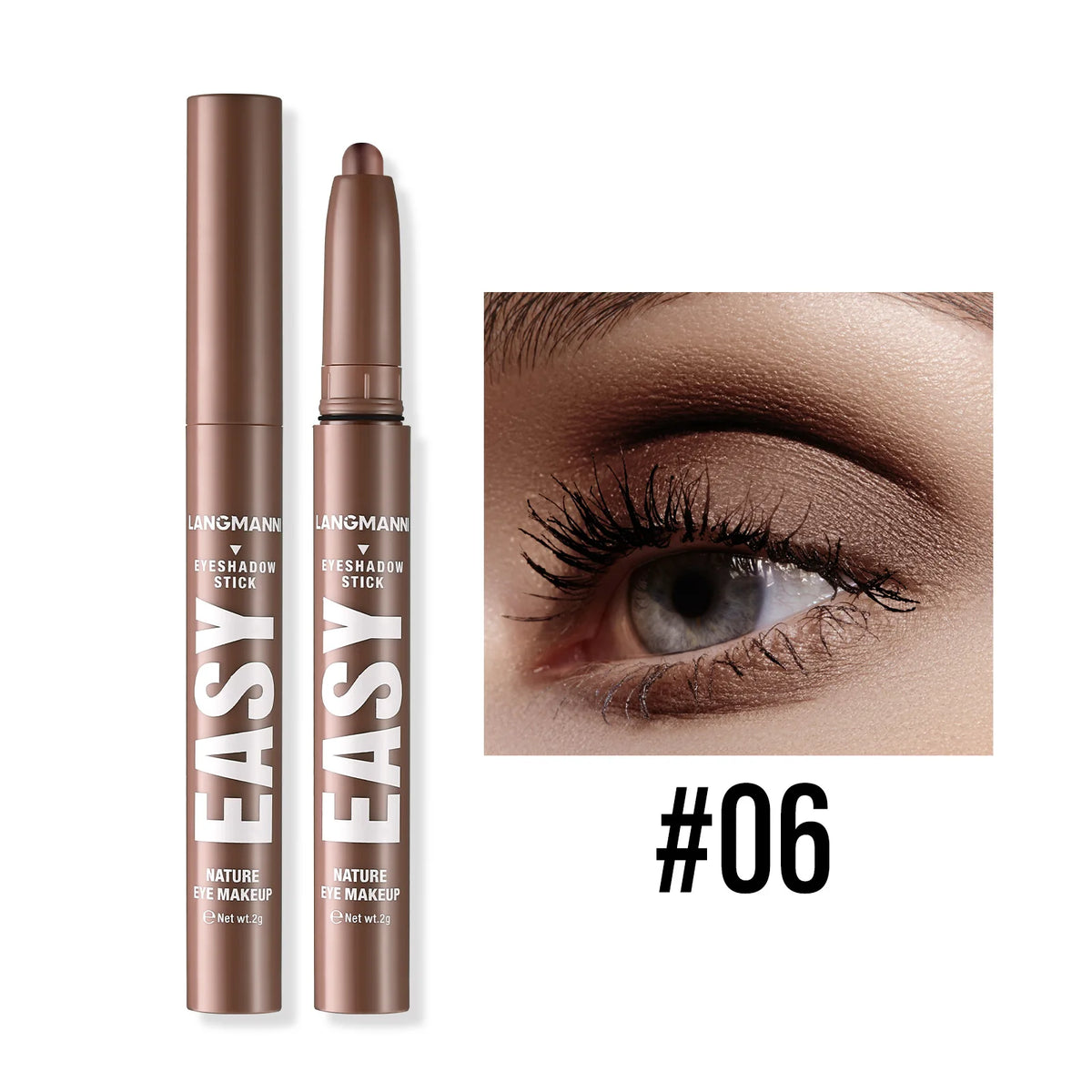 Multi Color Matte Pearlescent Eye Shadow Stick, Eyeliner Pen And High Light Pen, Smooth And Natural Color