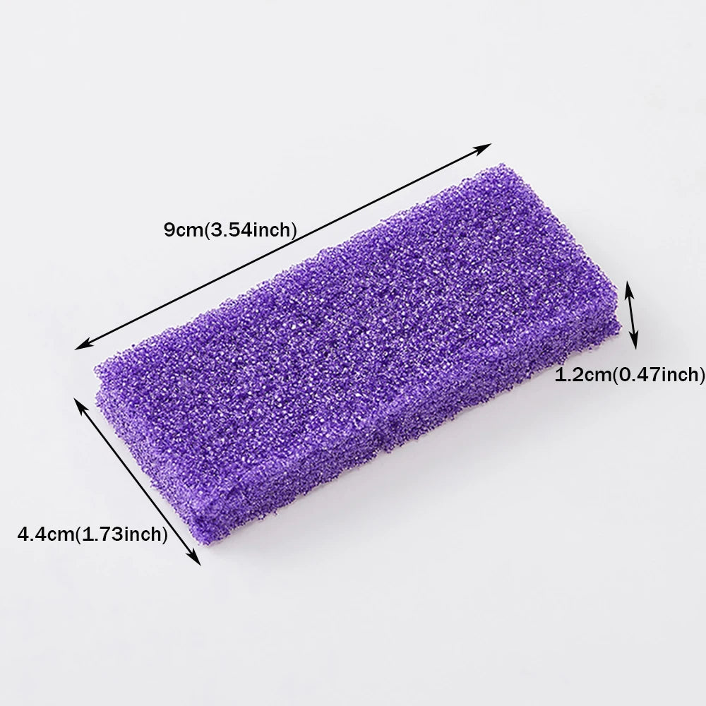 40pcs Purple Foot Pumice Stone Callus Remove Block Disposable Pedicure Heels Foot Scrubber Sanding Block Foots Callus Remover