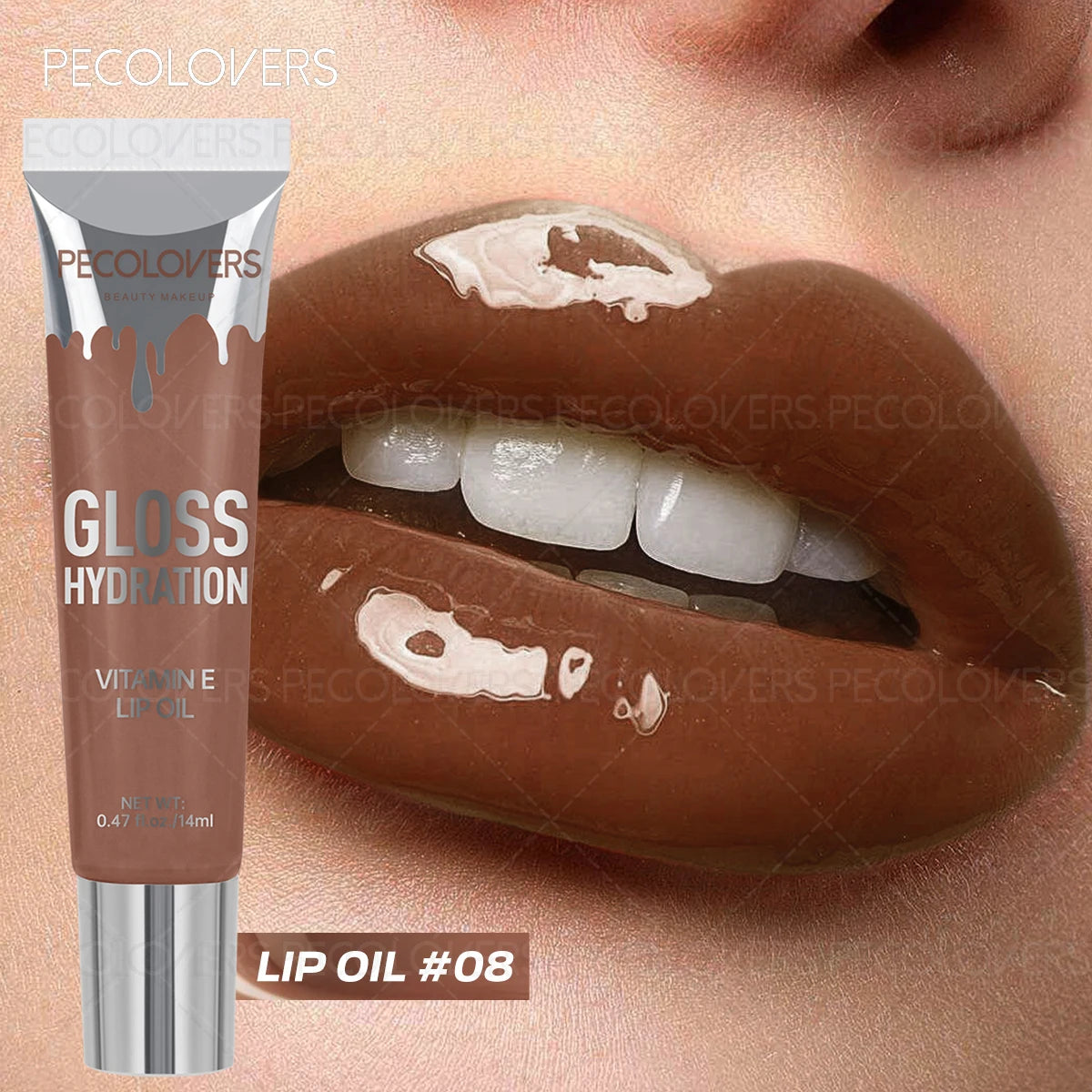 1PC Gentle Moisturizing, Non-sticky, Glossy, Sparkling Gel Formula, Waterproof and Sweat-proof, Single Color Shiny Lip Gloss