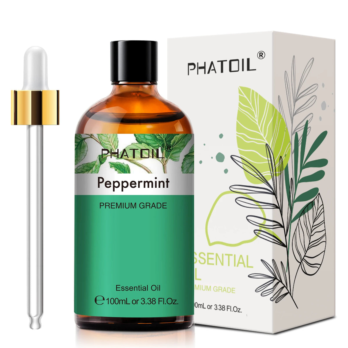 PHATOIL 100ml Premium Essential Oil Sandalwood Lavender Eucalyptus Peppermint Lemongrass Vanilla Aromatherapy Essential Oils