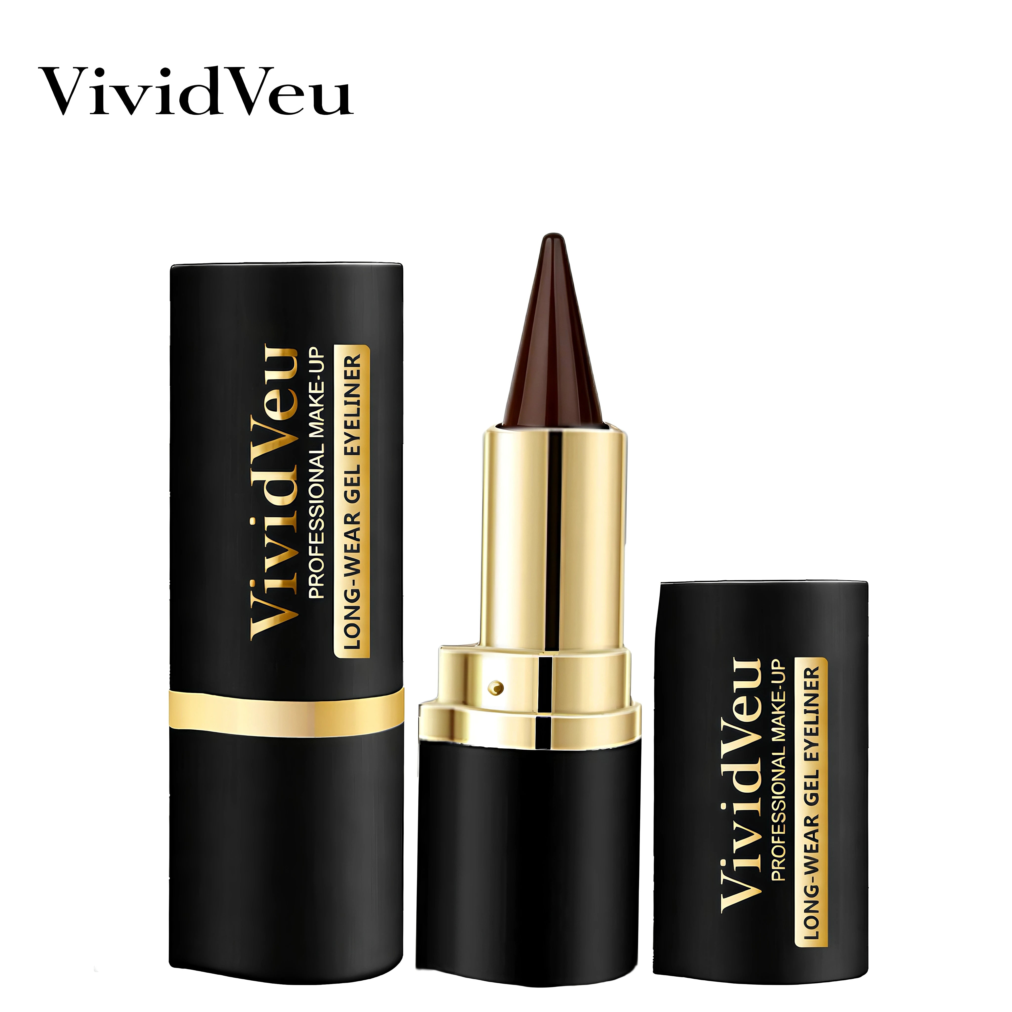 2-pack of waterproof and sweatproof eyeliners - multi-purpose design, smudge-proof and fade-resistant, beginner-friendly.