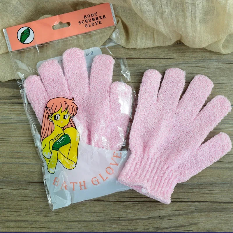 Body Cleaning Gloves Washcloth Soft Brush Home Hotel Bathroom Shower Ball Back Scrubber Set Exfoliating Skin Towel Bath Gloves