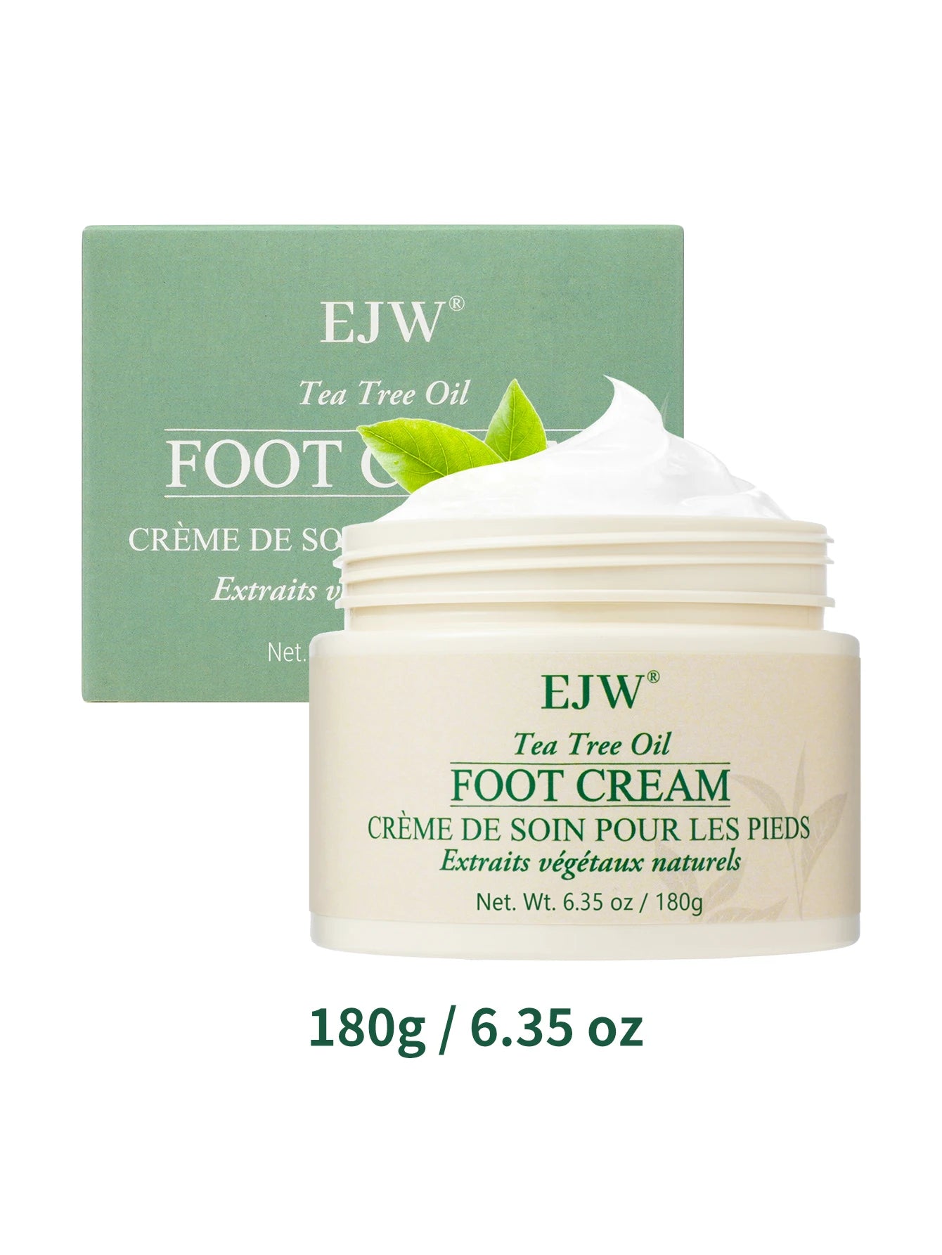 Tea Tree Oil Foot Cream, Warming Cream - Calluses, Dry Cracked Feet, Hands, Heels, Elbow -Softens & Moisturizes Skin, Foot Balm