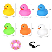 1pcs Rubber Duck Floating Squeaky Duckies Gift for Shower Infants Party Decoration