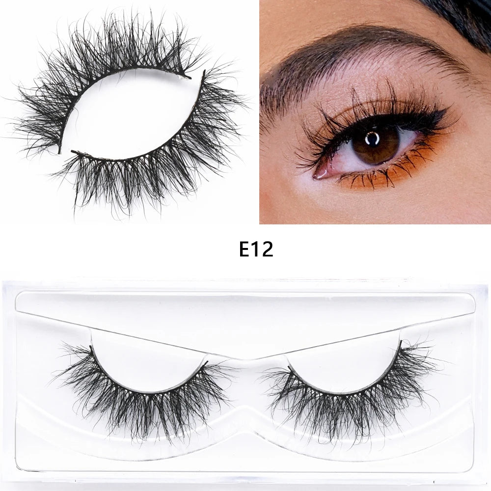 Mink Fake Eyelashes 3D Mink Lashes Natural Long False Eyelash Cruelty-free Mink Hair Fluttery False Lashes Makeup D101 Lash Gift