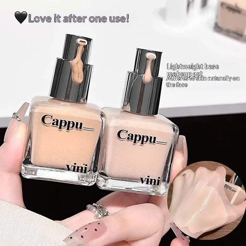 【AD】Cappuvini Liquid Foundation Concealer Cream Oil Control Long Lasting Moisturizing Brighten Full Coverage Black Eyes Makeup