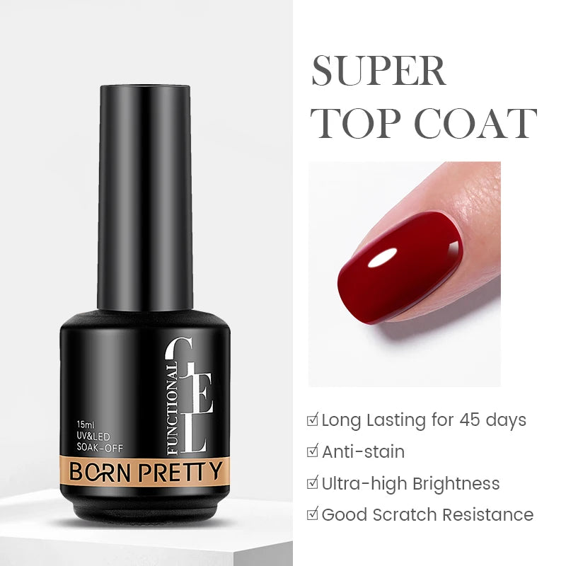 BORN PRETTY 15ml Red Cat Magnetic Gel Nail Polish Gold Glitter Shine Soak Off UV Gel Nail Art Varnish NailSupplies