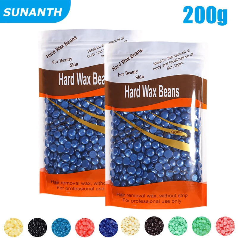 500g Wax Beans For Wax Heater Whole Body Hot Film Depilatory Wax For Wax Heater Kit Waxing Wax Beans For Hair Removal Wax Pot