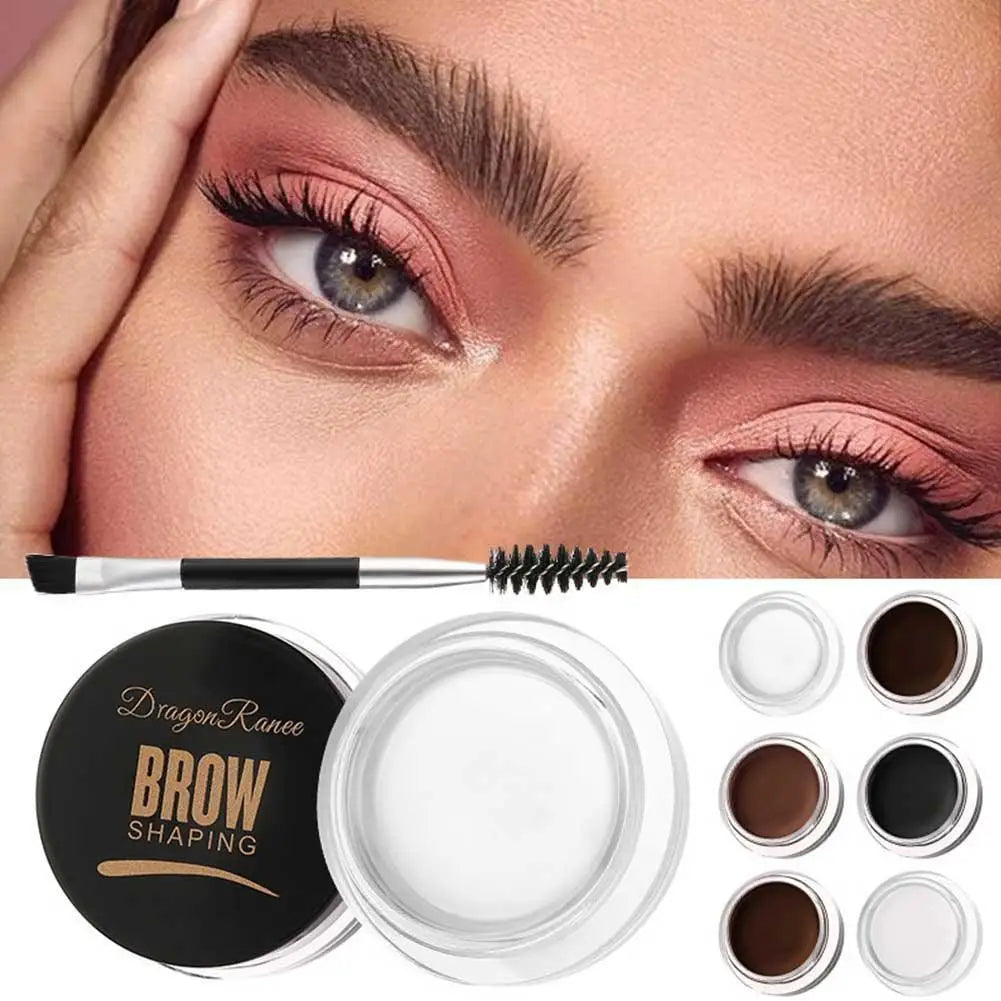 Clear Eyebrow Styling Gel Soap Wax Intense Hold Brow Lamination Effect Waterproof Non-Smudging Feathery Wild Brow Shaping Cream
