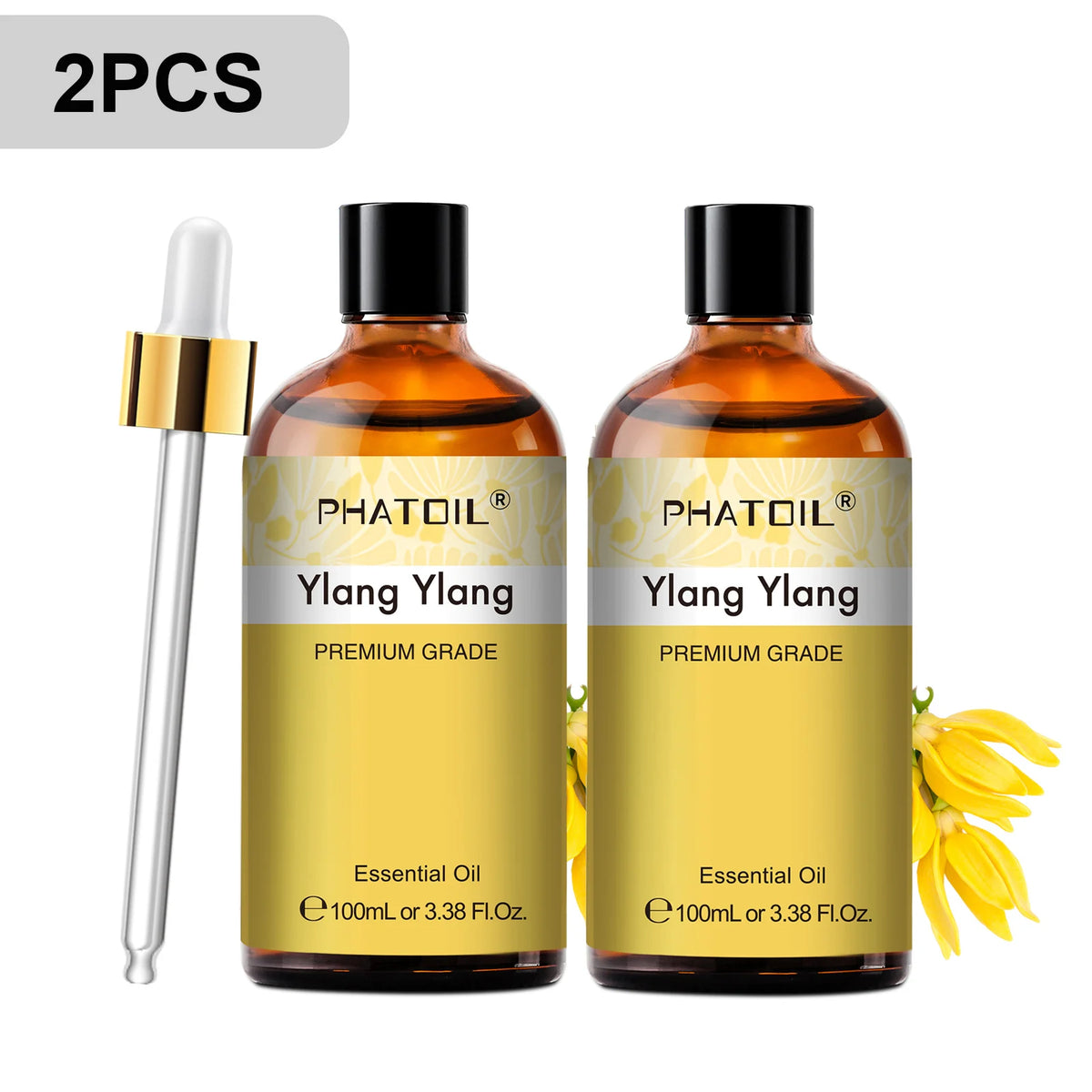 PHATOIL 100ml Premium Essential Oil Sandalwood Lavender Eucalyptus Peppermint Lemongrass Vanilla Aromatherapy Essential Oils