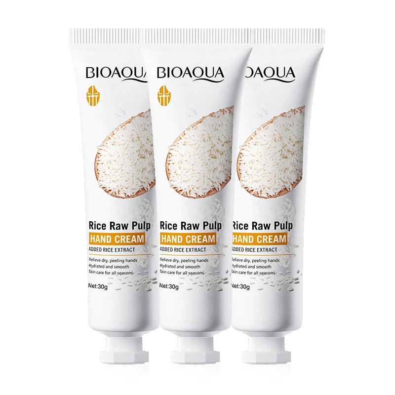 BIOAQUA White Rice Hand Cream Whitening Moisturizing Nourishing Anti-aging Handcream Hands Skin Care Products