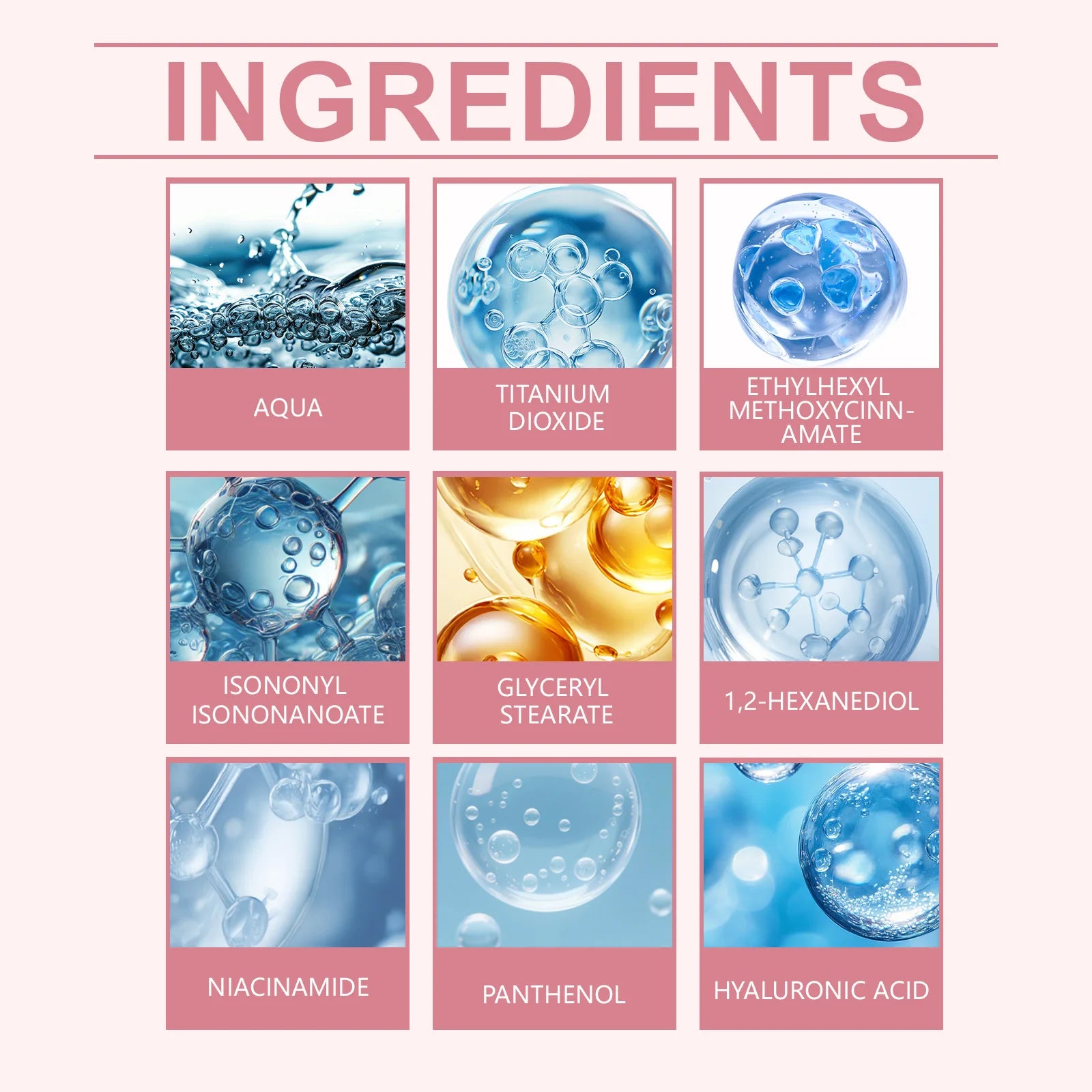 HOYGI Face Cream With Nicotinamide Brightening Skin Daily UV Protection SPF50 Sunscreen Facial Body Care Lotion Hydrating Cream