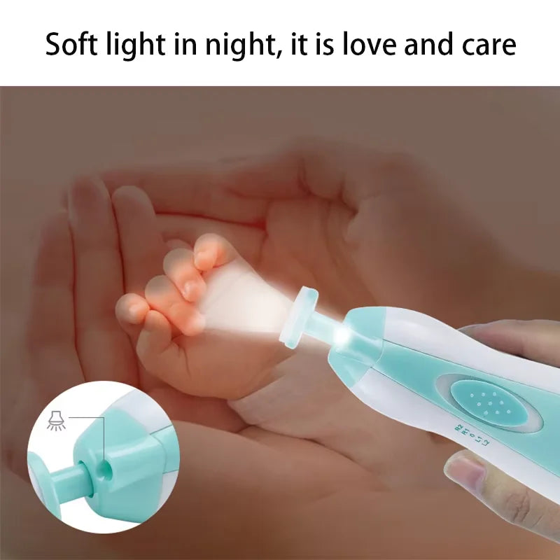 Multifunctional Electric Baby Nail Trimmer Baby Nail File Clippers Toes Fingernail Cutter Trimmer Manicure Tool Set Baby Care