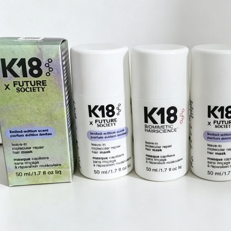 K18 Portable New Model 50ml Leave-In Hair Mask Nourishing Hair Cream Anti-Frizz Soften Hair Scalp Care Beauty Hair Care Products