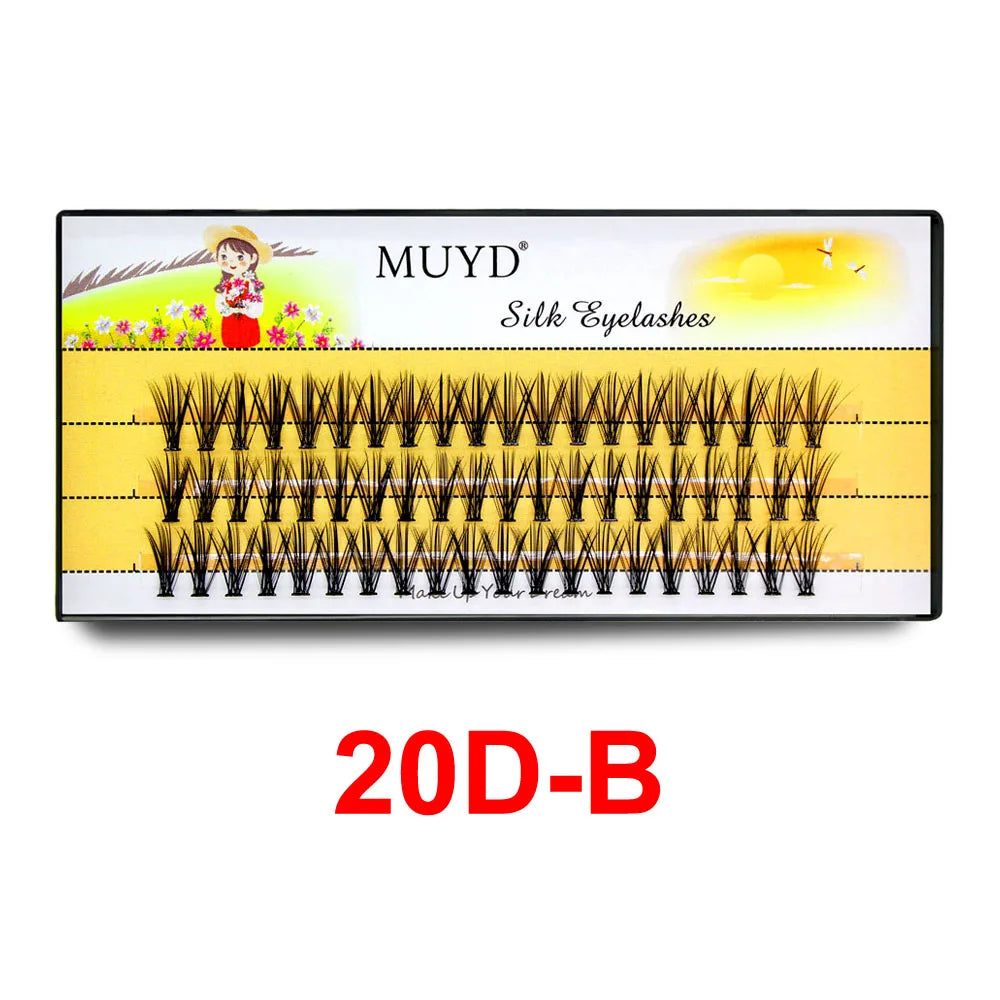 Super Bunch 20D/30D/40D/50D 60 Bundles Mink Eyelashes Extension Natural Volume Fake Lashes Individual Cluster Makeup Tools Cilia