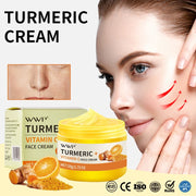Turmeric Face Cream Strong Whitening Vitamin C Cream Brighten Skin Tone Reduce Dark Spots Lighten Moisturizing Cream Facial 50g